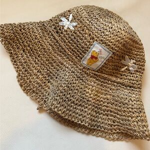 Vtg Adult Pooh Sun Hat